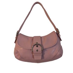 COACH Leather Soho Shoulder Bag Pink